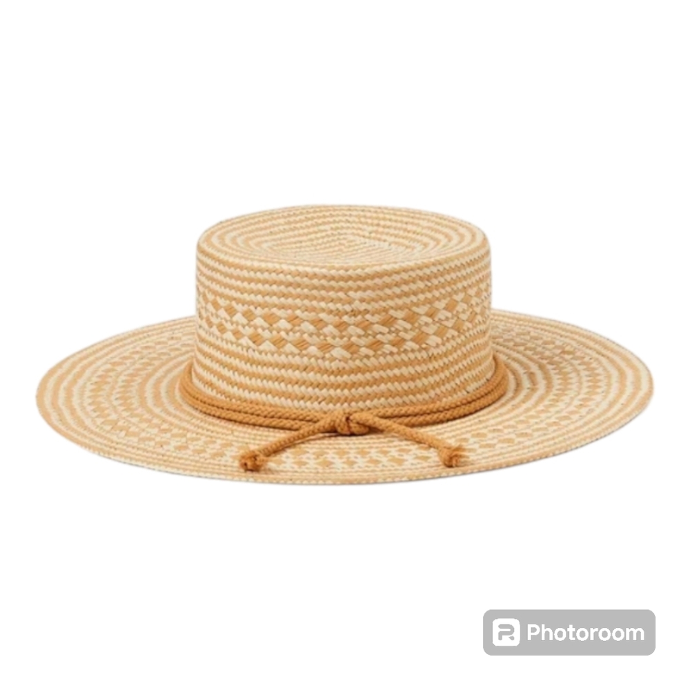 Handmade Women Tape Decor Straw Hat